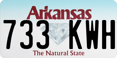 AR license plate 733KWH