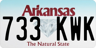 AR license plate 733KWK