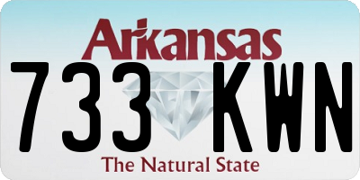 AR license plate 733KWN