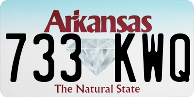 AR license plate 733KWQ
