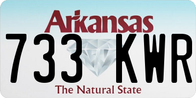 AR license plate 733KWR