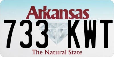 AR license plate 733KWT