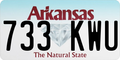 AR license plate 733KWU