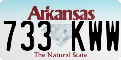 AR license plate 733KWW