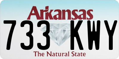 AR license plate 733KWY
