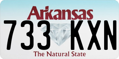 AR license plate 733KXN