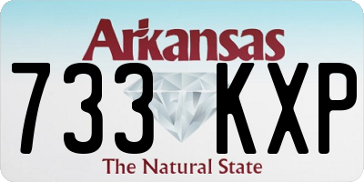 AR license plate 733KXP