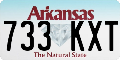 AR license plate 733KXT