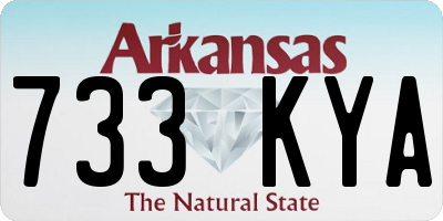 AR license plate 733KYA
