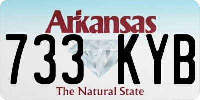 AR license plate 733KYB