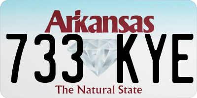 AR license plate 733KYE