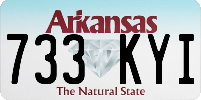 AR license plate 733KYI