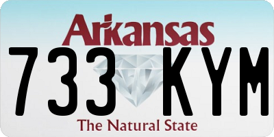 AR license plate 733KYM