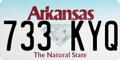 AR license plate 733KYQ