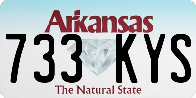 AR license plate 733KYS