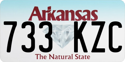 AR license plate 733KZC