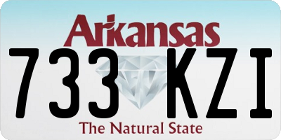 AR license plate 733KZI