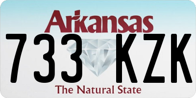 AR license plate 733KZK