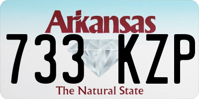 AR license plate 733KZP