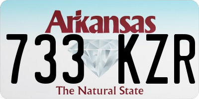 AR license plate 733KZR