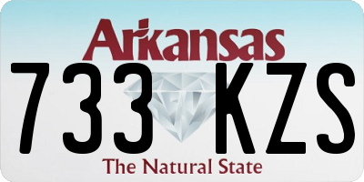 AR license plate 733KZS