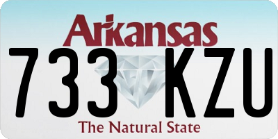 AR license plate 733KZU
