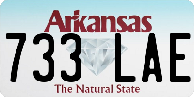 AR license plate 733LAE