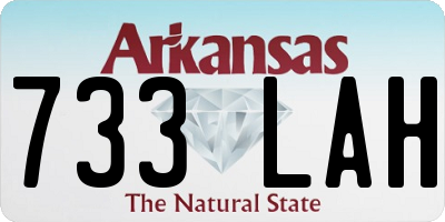 AR license plate 733LAH