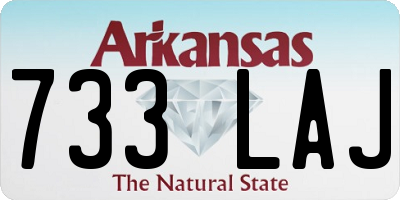 AR license plate 733LAJ