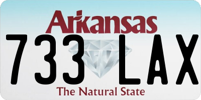 AR license plate 733LAX