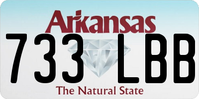 AR license plate 733LBB