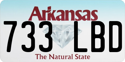 AR license plate 733LBD