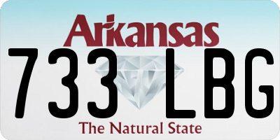 AR license plate 733LBG