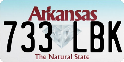 AR license plate 733LBK