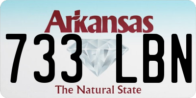 AR license plate 733LBN