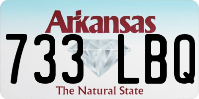 AR license plate 733LBQ