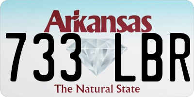 AR license plate 733LBR