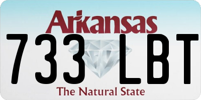 AR license plate 733LBT