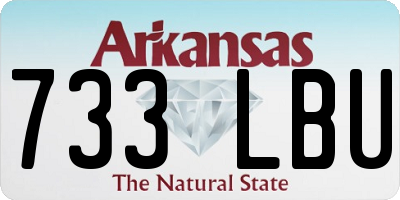 AR license plate 733LBU