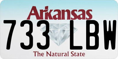 AR license plate 733LBW