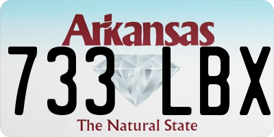AR license plate 733LBX