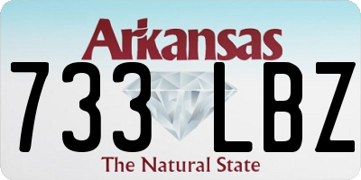 AR license plate 733LBZ