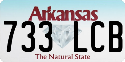 AR license plate 733LCB