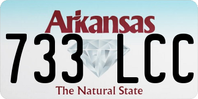 AR license plate 733LCC