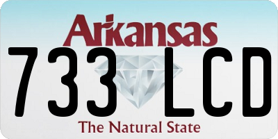 AR license plate 733LCD