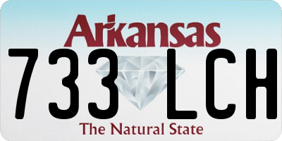 AR license plate 733LCH