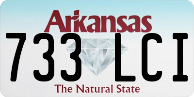 AR license plate 733LCI