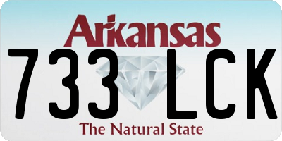 AR license plate 733LCK