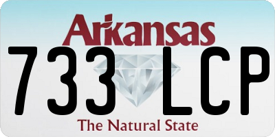 AR license plate 733LCP