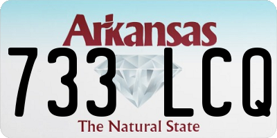 AR license plate 733LCQ